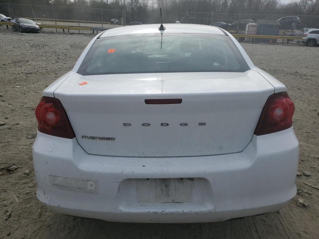 1C3CDZAB6CN294828 - 2012 DODGE AVENGER SE WHITE photo 6