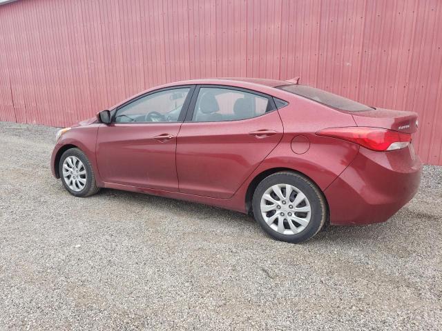 5NPDH4AE1CH094845 - 2012 HYUNDAI ELANTRA GLS RED photo 2