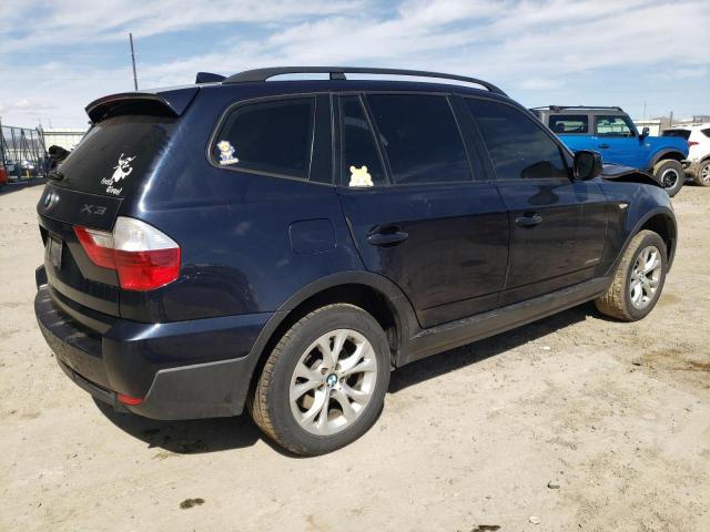 WBXPC9C49AWJ34726 - 2010 BMW X3 XDRIVE30I BLUE photo 3