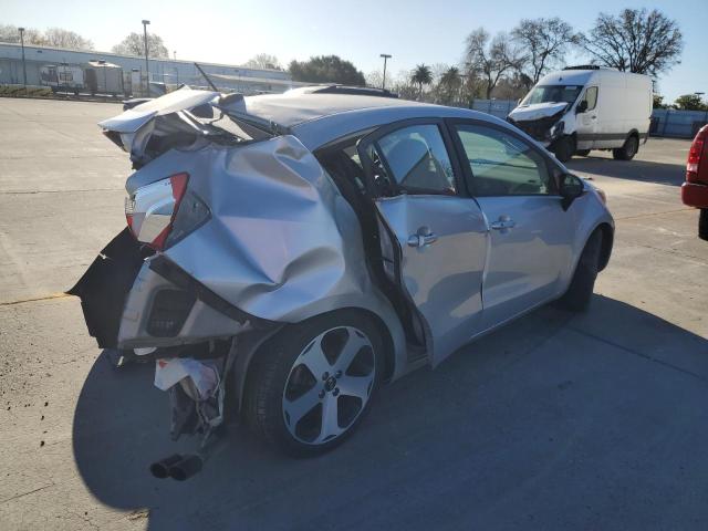 KNADN4A35E6334738 - 2014 KIA RIO EX SILVER photo 3