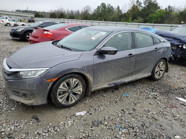 JHMFC1F75JX013880 - 2018 HONDA CIVIC EXL ნაცრისფერი ფოტო 1