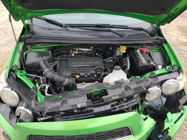 1G1JC6SB3E4214695 - 2014 CHEVROLET SONIC LT GREEN photo 11