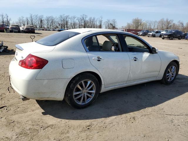 JNKBV61F97M804508 - 2007 INFINITI G35 WHITE photo 3