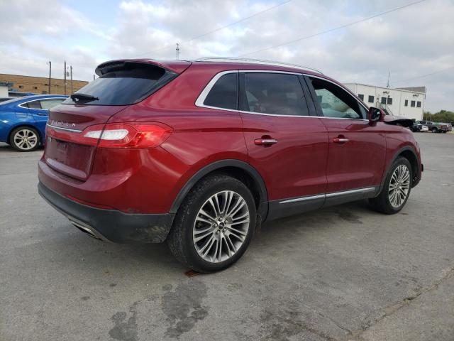 2LMPJ6LR9JBL42152 - 2018 LINCOLN MKX RESERVE أحمر صورة 3