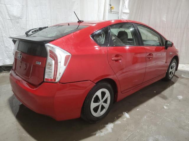 JTDKN3DUXD5656000 - 2013 TOYOTA PRIUS RED photo 3