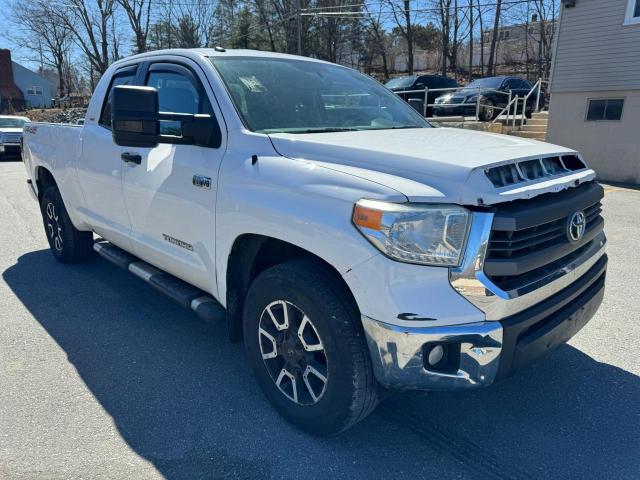5TFUY5F12EX389536 - 2014 TOYOTA TUNDRA DOUBLE CAB SR/SR5 WHITE photo 4