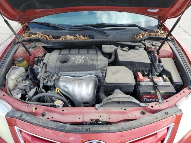 4T4BF3EK8AR068061 - 2010 TOYOTA CAMRY BASE RED photo 11