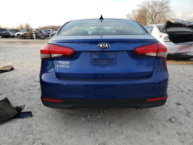 3KPFK4A72HE014721 - 2017 KIA FORTE LX BLUE photo 6