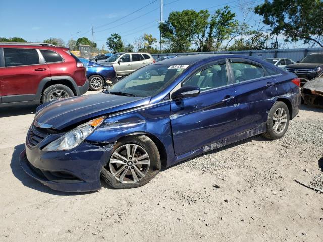 5NPEB4AC2EH897848 - 2014 HYUNDAI SONATA GLS BLUE photo 1