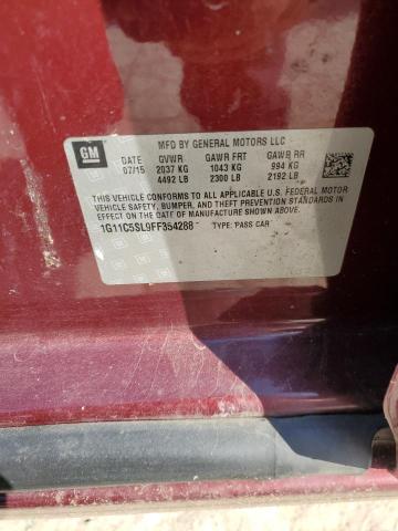 1G11C5SL9FF354288 - 2015 CHEVROLET MALIBU 1LT 栗色 照片 12