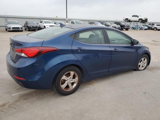 5NPDH4AE7FH567121 - 2015 HYUNDAI ELANTRA SE BLUE photo 3