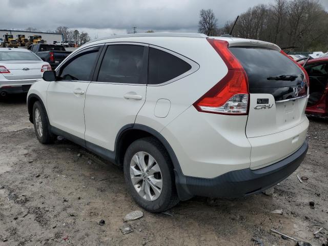 5J6RM4H74DL019167 - 2013 HONDA CR-V EXL WHITE photo 2