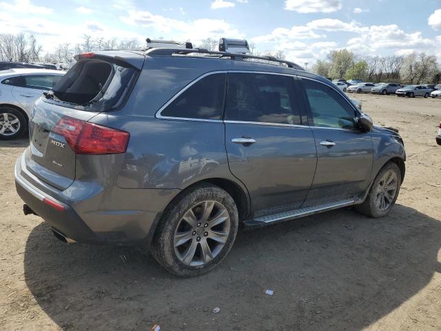 2HNYD2H54BH539345 - 2011 ACURA MDX ADVANCE GRAY photo 3