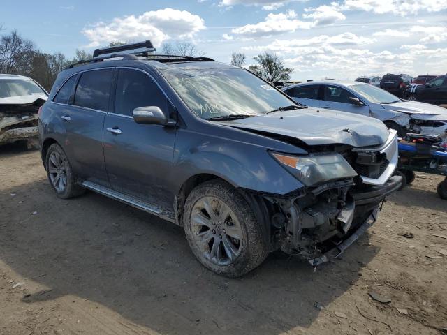 2HNYD2H54BH539345 - 2011 ACURA MDX ADVANCE GRAY photo 4