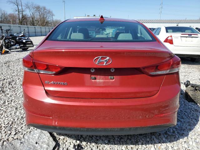 5NPD84LF1HH052737 - 2017 HYUNDAI ELANTRA SE RED photo 6