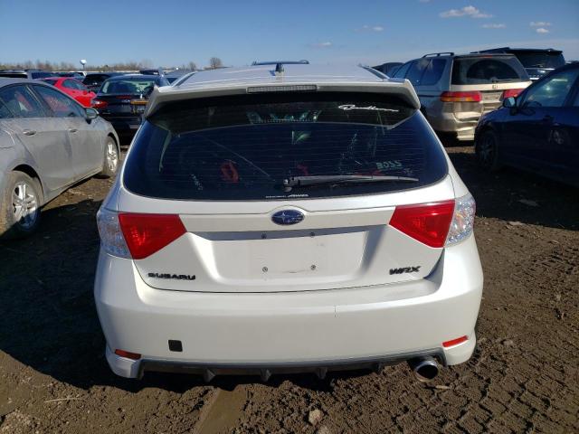 JF1GH76689G810451 - 2009 SUBARU IMPREZA WRX WHITE photo 6