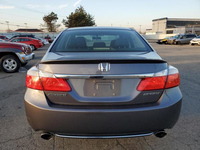 1HGCR2F54FA090680 - 2015 HONDA ACCORD SPORT GRAY photo 6