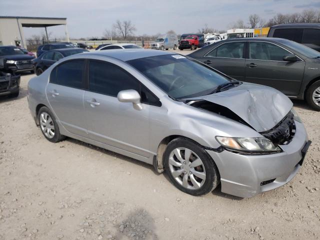 19XFA16519E044609 - 2009 HONDA CIVIC LX SILVER photo 4