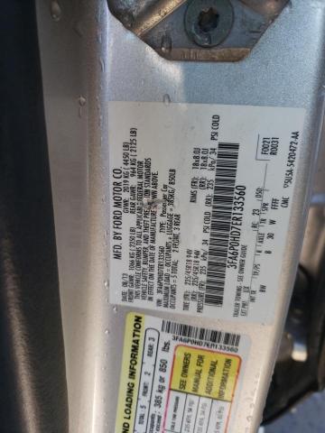 3FA6P0HD7ER133560 - 2014 FORD FUSION SE SILVER photo 12