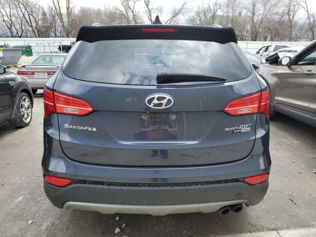 5XYZWDLA6FG266594 - 2015 HYUNDAI SANTA FE S BLUE photo 6