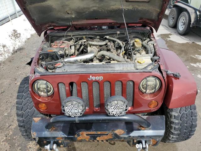 1J8FA54168L577450 - 2008 JEEP WRANGLER SAHARA BURGUNDY photo 12