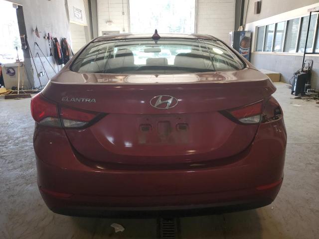 5NPDH4AE4FH647556 - 2015 HYUNDAI ELANTRA SE BURGUNDY photo 6