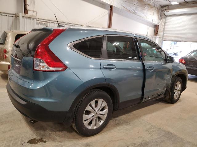 2HKRM3H75EH528710 - 2014 HONDA CR-V EXL TEAL photo 3