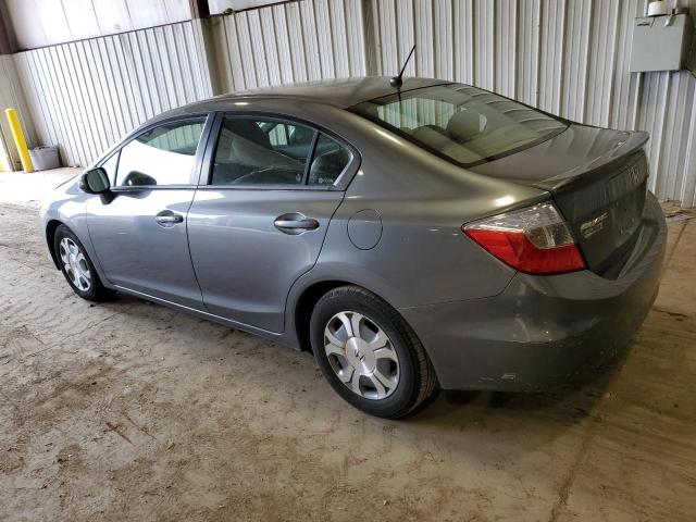 JHMFB4F34CS002127 - 2012 HONDA CIVIC HYBRID L GRAY photo 2