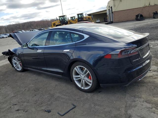 5YJSA1H22FFP67991 - 2015 TESLA MODEL S 85D BLUE photo 2