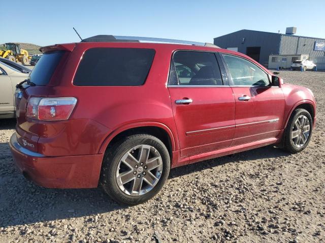 1GKKVTED4CJ410648 - 2012 GMC ACADIA DENALI RED photo 3