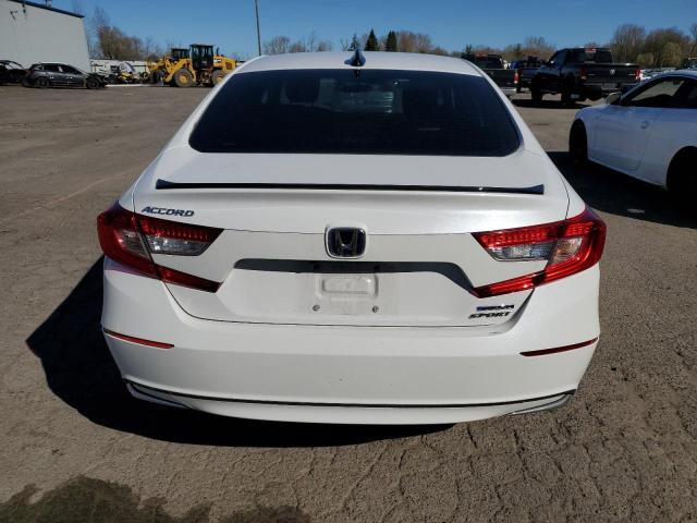 1HGCV3F20NA030496 - 2022 HONDA ACCORD HYBRID SPORT WHITE photo 6