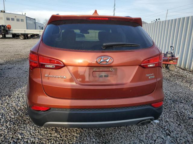 5XYZUDLB6DG004683 - 2013 HYUNDAI SANTA FE S ORANGE photo 6