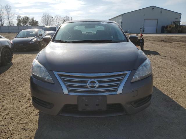 3N1AB7AP8EL649268 - 2014 NISSAN SENTRA S GRAY photo 5