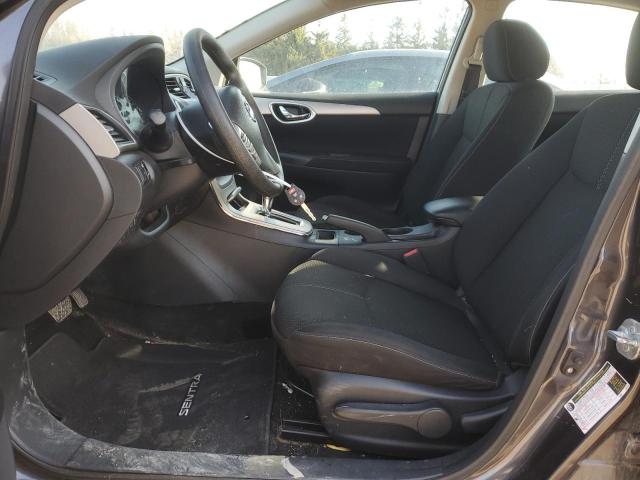 3N1AB7AP8EL649268 - 2014 NISSAN SENTRA S GRAY photo 7