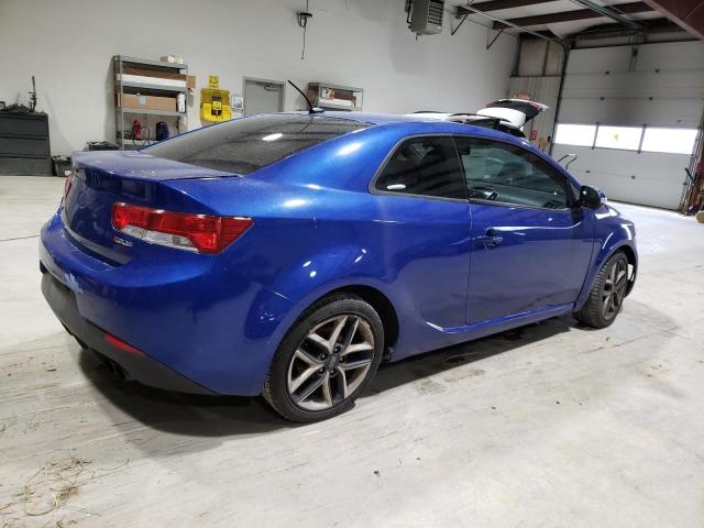 KNAFW6A30A5255009 - 2010 KIA FORTE SX BLUE photo 3