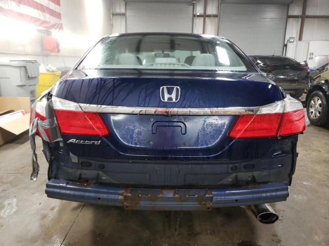 1HGCR2F34FA219399 - 2015 HONDA ACCORD LX BLUE photo 6