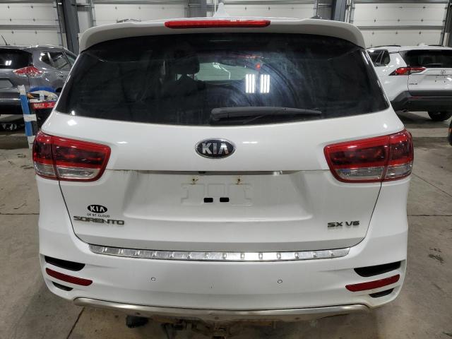 5XYPKDA50GG174990 - 2016 KIA SORENTO SX WHITE photo 6