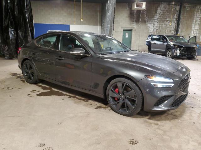 KMTG54TE4NU099387 - 2022 GENESIS G70 BASE GRAY photo 4