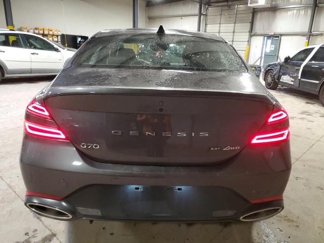 KMTG54TE4NU099387 - 2022 GENESIS G70 BASE GRAY photo 6