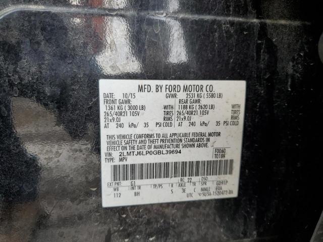 2LMTJ6LP0GBL39694 - 2016 LINCOLN MKX RESERVE BLACK photo 13