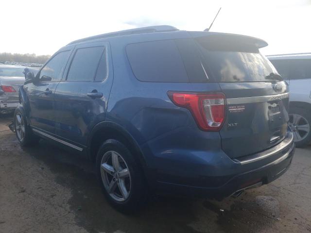 1FM5K7D89JGA63398 - 2018 FORD EXPLORER XLT BLUE photo 2