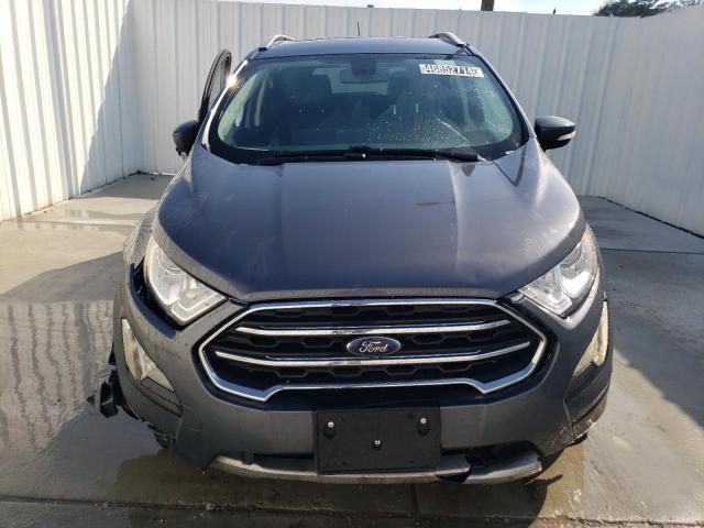 MAJ6S3KL7KC294422 - 2019 FORD ECOSPORT TITANIUM GRAY photo 5