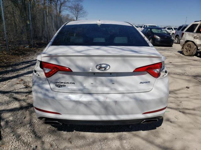 5NPE34AF8FH124519 - 2015 HYUNDAI SONATA SPORT WHITE photo 6