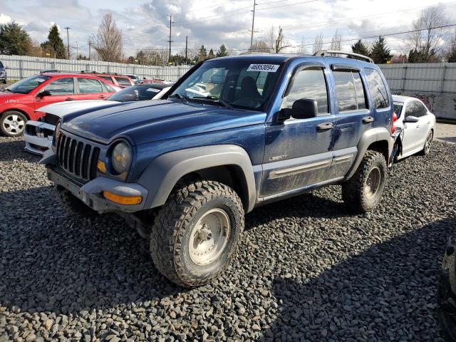 1J4GL48K94W286320 - 2004 JEEP LIBERTY SPORT BLUE photo 1