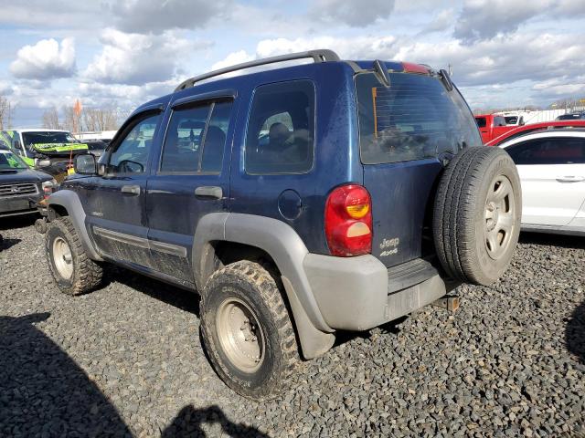 1J4GL48K94W286320 - 2004 JEEP LIBERTY SPORT BLUE photo 2