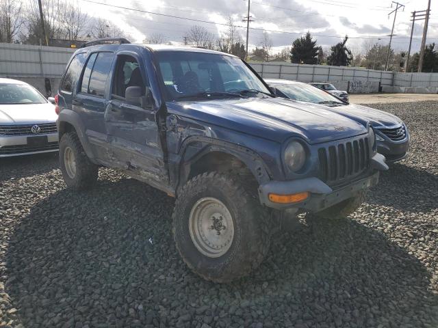 1J4GL48K94W286320 - 2004 JEEP LIBERTY SPORT BLUE photo 4