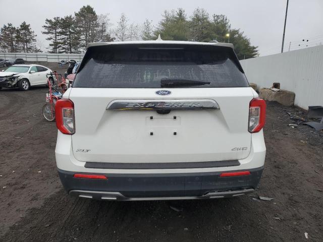 1FMSK8DH5MGA76288 - 2021 FORD EXPLORER XLT WHITE photo 6