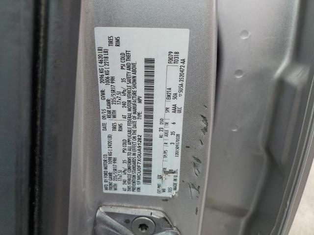 1FMCU0F7XGUA91282 - 2016 FORD ESCAPE S SILVER photo 13