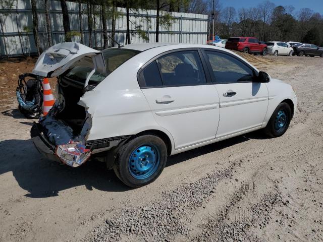 KMHCN46C09U378005 - 2009 HYUNDAI ACCENT GLS WHITE photo 3