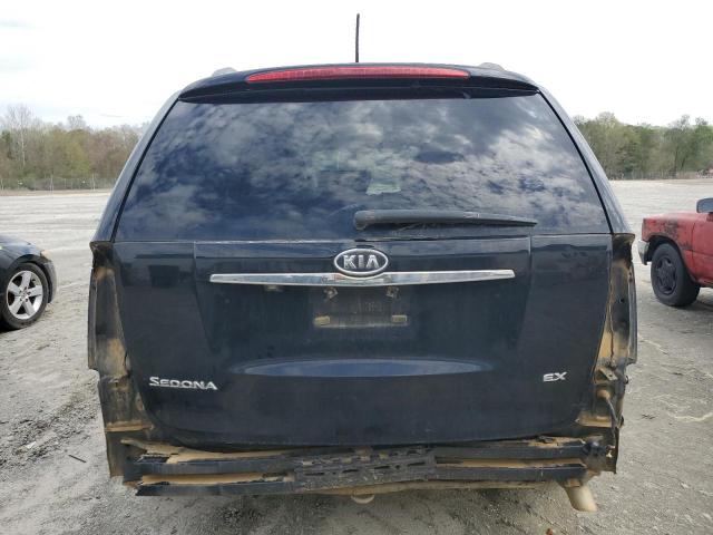 KNDMH4C73C6446364 - 2012 KIA SEDONA EX BLACK photo 6